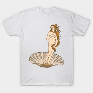 The Birth of Venus Sandro Botticelli Illustration T-Shirt